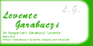 levente garabuczi business card